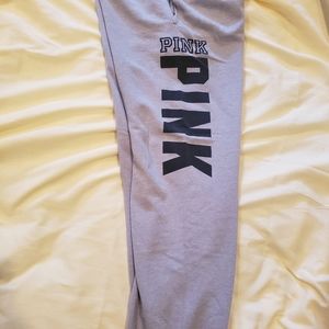 Pink sweat pants